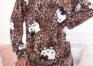ΛΕΟΠΑΡ ΒΕΛΟΥΔΙΝΟ ΝΥΧΤΙΚΟ - HELLO KITTY - fashionroom - 