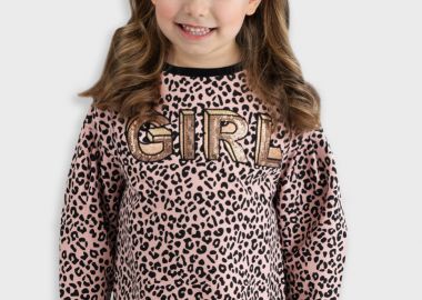 Λεοπάρ φούτερ φόρεμα - ΚΟΥΦΕΤΙ 15-125341-7 - energiers - 