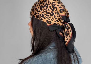 LEOPARD SATIN SCARF - sense-shop - 