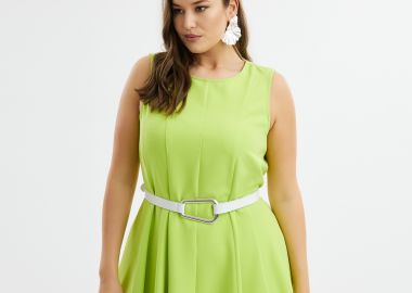 Λεπτή δερμάτινη ζώνη - MAT FASHION - 