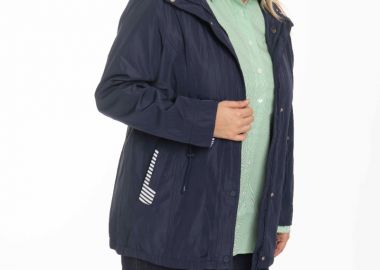 Λεπτό μπουφάν με μαρινιέρα σε σκούρο μπλε χρώμα -  - 