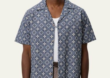 Les Deux ανδρικό κοντομάνικο πουκάμισο με all-over arabesque print Regular Fit 
