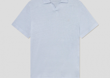 LES DEUX Ανδρικό Μπλε Emmanuel Knit Polo - LES DEUX - 