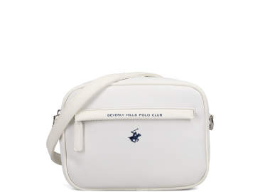 Λευκή τσάντα χιαστί - BEVERLY HILLS POLO CLUB - 