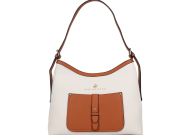 Λευκή τσάντα ώμου - BEVERLY HILLS POLO CLUB - 