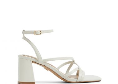Λευκό δερμάτινο πέδιλο ESTHER - ALDO - 