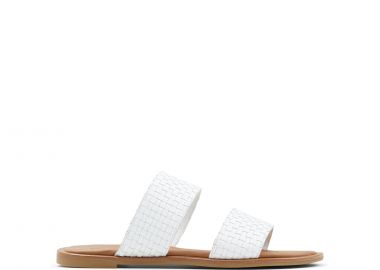 Λευκό δερμάτινο σανδάλι JERECIAA - ALDO - 