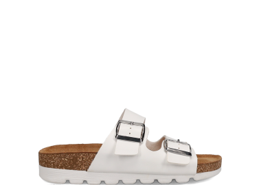 Λευκό footbed σανδάλι - EASY WALK - 