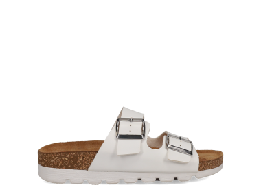 Λευκό footbed σανδάλι - EASY WALK - 