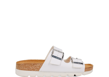 Λευκό footbed σανδάλι - EASY WALK - 