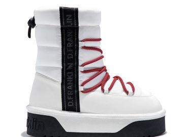 Λευκό μποτάκι με πλατφόρμα - D.FRANKLIN - 