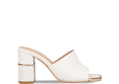 Λευκό mule πέδιλο - MIGATO - 