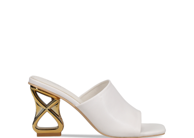 Λευκό mule πέδιλο - MIGATO - 