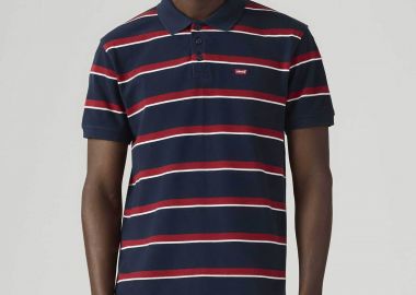 Levi's® ανδρική μπλούζα πόλο πικέ με ριγέ σχέδιο και λογότυπο Standard Fit 