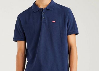 Levi's® ανδρική πόλο μπλούζα κοντομάνικη πικέ μονόχρωμη με λογότυπο Standard Fit 