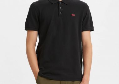 Levi's® ανδρική πόλο μπλούζα κοντομάνικη πικέ μονόχρωμη με λογότυπο Standard Fit 