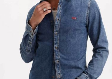 Levi's® ανδρικό denim πουκάμισο με λογότυπο Slim Fit 