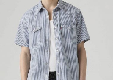 Levi's® ανδρικό denim πουκάμισο με ριγέ σχέδιο Standard Fit 