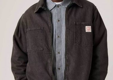 Levi's® ανδρικό jacket διπλής όψης με logo patch Relaxed Fit - 003B10001 Ανθρακί - LEVI'S - 