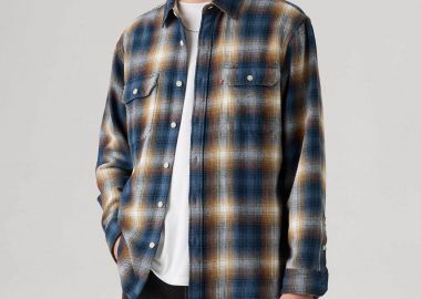 Levi's® ανδρικό overshirt flannel με καρό σχέδιο Relaxed Fit 