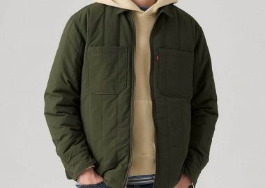 Levi's® ανδρικό overshirt μονόχρωμο με τσέπες Standard Fit 