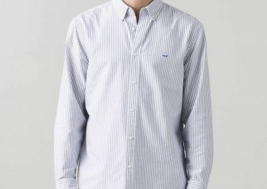 Levi's® ανδρικό πουκάμισο button down με ριγέ σχέδιο και λογότυπο Relaxed Fit 