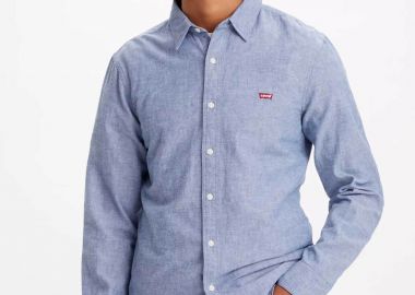 Levi's® ανδρικό πουκάμισο μονόχρωμο με λογότυπο Slim Fit 