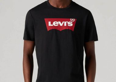 Levi's® ανδρικό T-shirt μονόχρωμο βαμβακερό με contrast logo print 