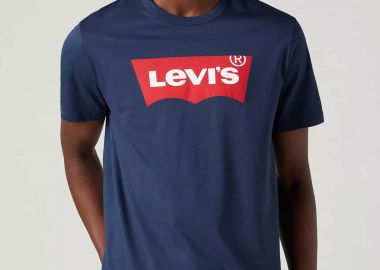 Levi's® ανδρικό T-shirt μονόχρωμο βαμβακερό με contrast logo print 