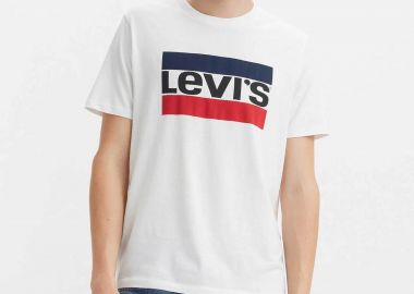 Levi's® ανδρικό T-shirt μονόχρωμο με graphic print Standard Fit - 396360000 Λευκό - LEVI'S - 