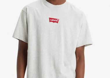 Levi's® ανδρικό T-shirt μονόχρωμο με λογότυπο Relaxed Fit - 0008C0006 Γκρι - LEVI'S - 