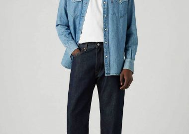 Levi's® ανδρικό τζιν παντελόνι πεντάτσεπο Relaxed Straight Fit ''555™'' - 000LO0000 Denim Blue Σκούρο - LEVI'S - 