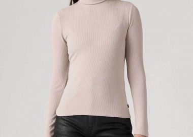 Levi's® γυναικεία πλεκτή μπλούζα ζιβάγκο ribbed Slim Fit 