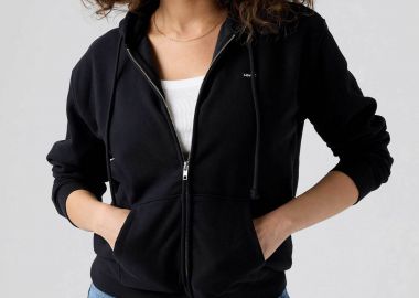 Levi's® γυναικεία ζακέτα φούτερ με κουκούλα και λογότυπο Standard Fit 