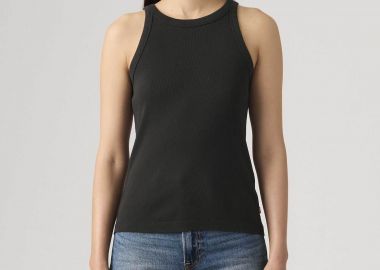 Levi's® γυναικείο αμάνικο τοπ ribbed Slim Fit 
