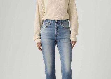 Levi's® γυναικείο ψηλόμεσο τζιν παντελόνι πεντάτσεπο Regular Straight Fit 