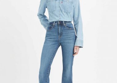 Levi's® γυναικείο ψηλόμεσο τζιν παντελόνι πεντάτσεπο Slim Flared Fit 