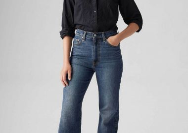 Levi's® γυναικείο ψηλόμεσο τζιν παντελόνι πεντάτσεπο Slim Flared Fit 