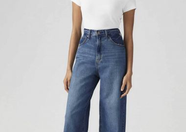 Levi's® γυναικείο ψηλόμεσο τζιν παντελόνι πεντάτσεπο Straight Wide Fit 