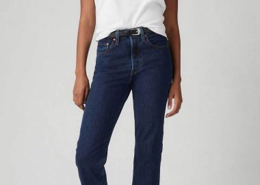 Levi's® γυναικείο τζιν παντελόνι ψηλόμεσο πεντάτσεπο cropped Straight Fit 