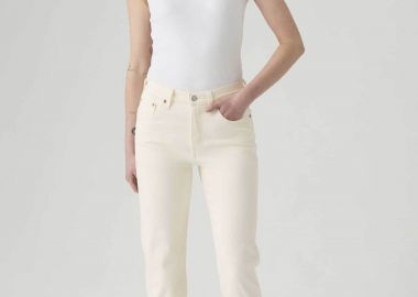 Levi's® γυναικείο τζιν παντελόνι ψηλόμεσο πεντάτσεπο cropped Straight Fit 