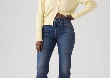 Levi's® γυναικείο τζιν παντελόνι ψηλόμεσο πεντάτσεπο Straight Fit 
