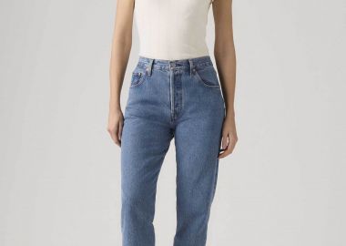 Levi's® γυναικείο τζιν παντελόνι ψηλόμεσο πεντάτσεπο Straight Fit 