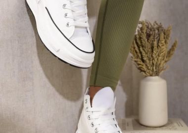 ΛΕΥΚΑ ΔΙΠΑΤΑ SNEAKERS - GAL - sense-shop - 