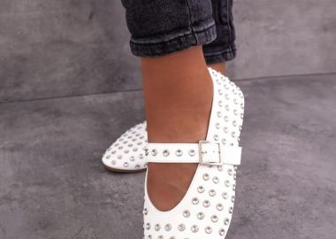 ΛΕΥΚΕΣ ΜΠΑΛΑΡΙΝΕΣ ΜΕ ΤΡΟΥΚΣ - EFREM - fashionroom - 