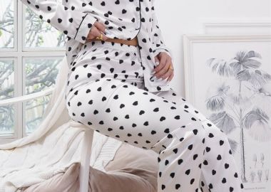 ΛΕΥΚΕΣ ΣΑΤΕΝ ΠΥΤΖΑΜΕΣ - ERSIE - fashionroom - 