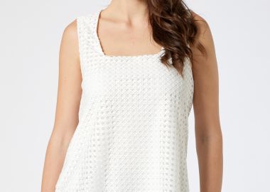 ΛΕΥΚΗ ΑΜΑΝΙΚΗ ΜΠΛΟΥΖΑ ΜΕ ΔΙΧΤΥ - Anna Raxevsky - 