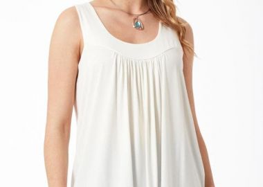 ΛΕΥΚΟ ΑΜΑΝΙΚΟ ΤΟΠ ΜΕ ΣΟΥΡΑ - Anna Raxevsky - 