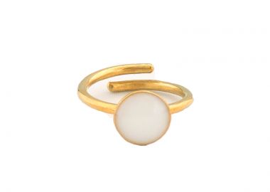 ΛΕΥΚΟ Δαχτυλίδι 'Gold Candy' -  - 