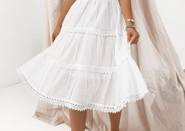 ΛΕΥΚΟ ΦΟΡΕΜΑ - CALCUTA - sense-shop - 